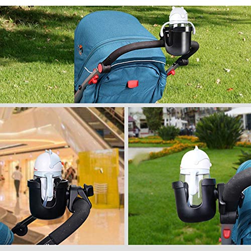 Bloepum Stroller Cup Holder Universal Cup Holder with Adjustable Cup Holder Perfect for Strollers Strollers Bicycles