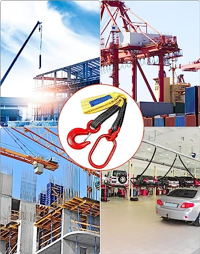 Qwork WD10350 Lifting Slings Web Sling, 3.3 Ft Heavy Duty Single Leg Wire Rope thumb #1