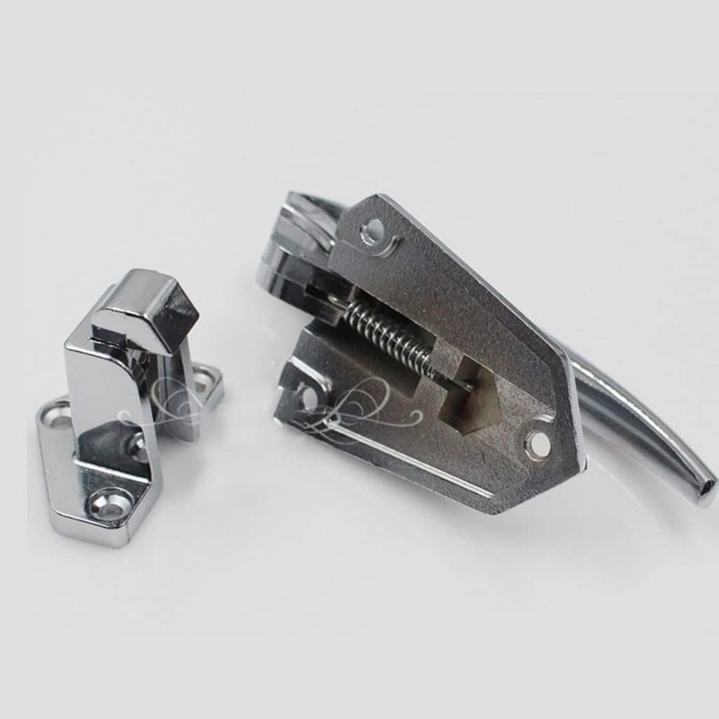 Cold room handle latch,Walk-in Cold Storage Door Lock, Pressing Door Door Handle Industrial Lock Zinc Alloy Oven Stove Door Handle Drying Box Handle Hot Handle (Size : L) ( Color : Onecolor , Size : S