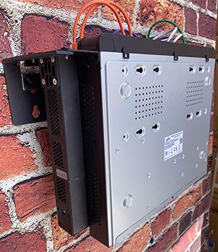 Kenuco 3U 19 Inch Steel Onepiece Vertical Rack And Wall Mountable Server Rack Mount Black (Black-3U) #TOP6