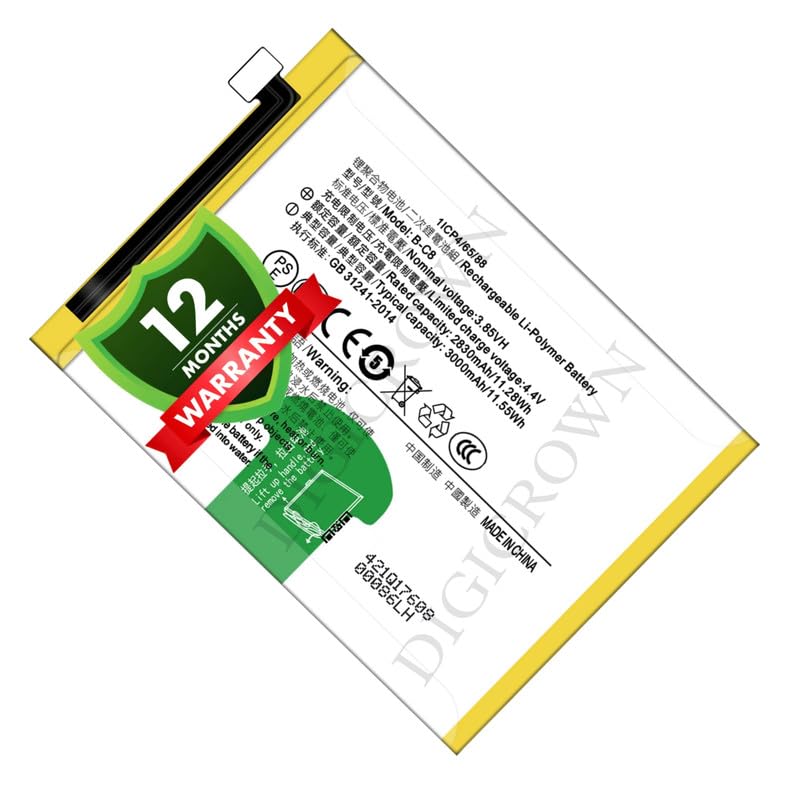Image of Original B-C8 Battery Compatible for Vivo Y69 (1714) - (3000mAh) - 1 Year Warranty DF7