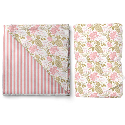 Kiddery Floral Muslin Blanket 107cm x 103cm