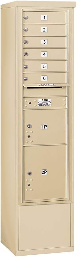 SALSBURY INDUSTRIES 3916S-06SFU 4C Horizontal Mailbox