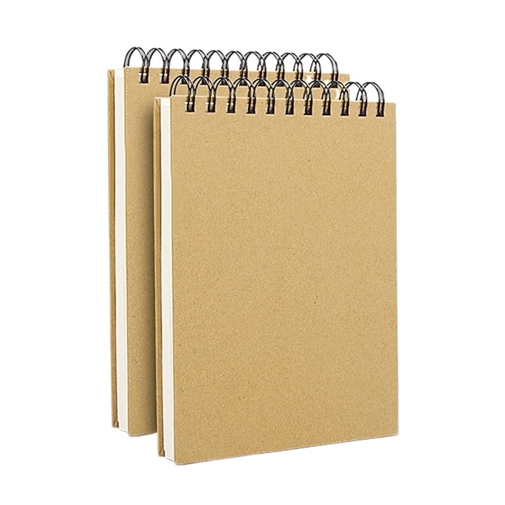 Quaderno da disegno portatile, formato A5, dipinto a mano, carta bianca, bobina spessa, fogli sciolti, copertina rigida, libro per pittura speciale