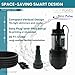 HALF OFF PONDS Pond Pulse 6,500 GPH Submersible Waterfall Pump – Hybrid Drive Pond Pump with 30' Cord – Energy Efficient, Fish Safe, 33' Max Head, for Skimmers & Large Water Features
