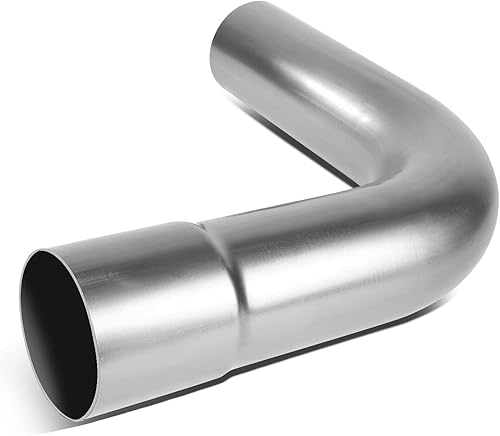 Miniatura 7 de DNA MOTORING ZTL-PP-25-45-SS Tubo de escape de mandril personalizado de 45 grados, 2.5 pulgadas de diámetro exterior, acero inoxidable, ajuste
