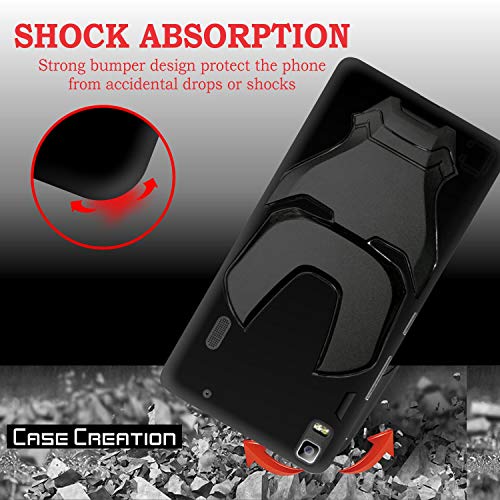 Image of COVERLY Official 3D Touch Feel Trending Marvel Avengers Logo Mask Soft Rugged Grip Silicone Iron Man Super Power Cartoon Movie Silicone Matte Back Cover for Lenovo A7000 - Black (2018)