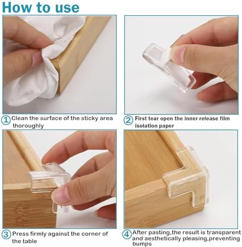 Corner Guards Baby Proof,24 Pcs Corner Protectors Child Safety,Table Corner Protectors,Clear Furniture Edge Corner Protector,Corner Guards for Furniture Against Sharp Corners(3 Styles) - 2