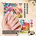 Beetles Gel Nail Polish Kit with U V Light - 80Pcs Color Enchantment 55 Colors Gel Polish Starter Kit with Base Top Coat DIY Nails Supply Stickers Manicure Tools Gift for Women Teens Girls