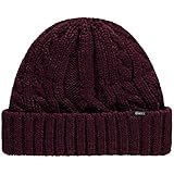  O\'Neill Beanie Mütze Cable Beanie rot Zopfmuster Logopatch (one-Size)