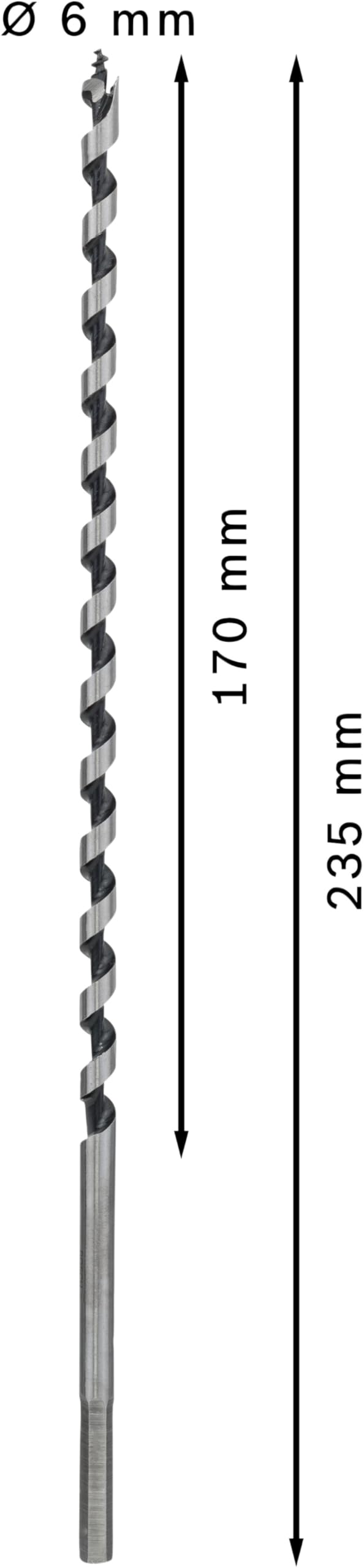 Bosch 2 608 597 622 - Broca salomónica para madera, hexagonal (6 x 160 x 235 mm) - 4