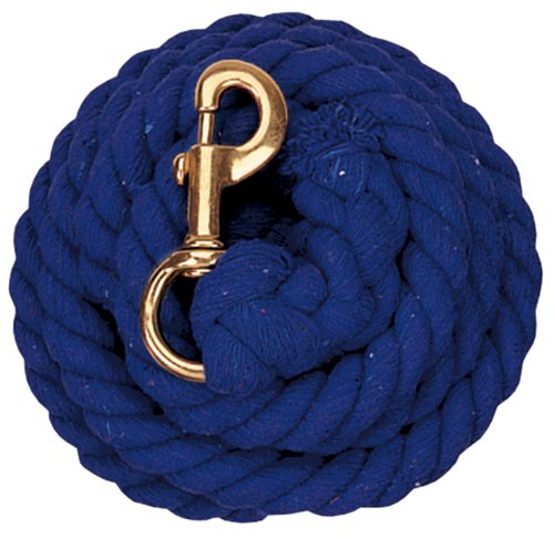Weaver Leather Cotton Lead Rope, Blue , 10'