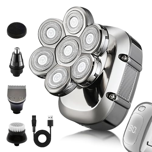 Rasoirs électriques pour homme chauve à utiliser sous la douche avec USB