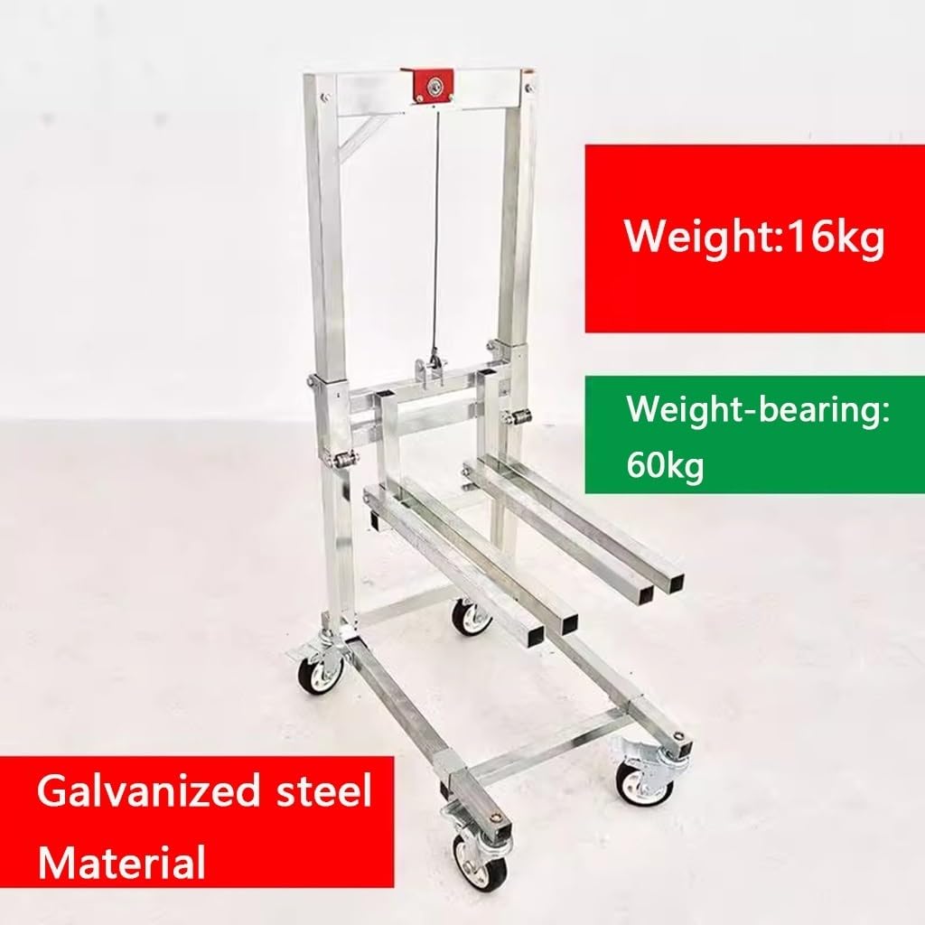 Klappbarer Gabelstapler Hubwagen mit 85cm Hubhöhe, 360° Schwenkräder, Verstellbare Gabeln für Schwerlast-Materialtransport - Ideal für Lagerung und Logistik