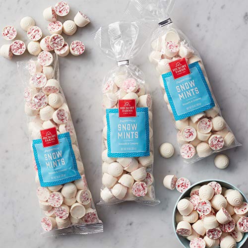 Hickory Farms Snow Mints Pack of 3 | Smooth Peppermint Flavor, Great For Entertaining and Holiday Gifting