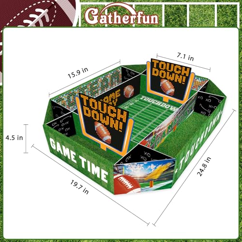 Gatherfun Football Party Supplies Kit - Tailgate, Birthday & Party Food Tray Set | Football Party Decorations & Favors - Image 4