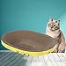 Rulbelok Oval-Shape Corrugated Paper Scratch Guards Pet Scratching Claw Scraper Products Scratcher Pet Furniture Protect Scratcher Mat Cardboard Bed for Indoor Cats Sofa Protect for Bed