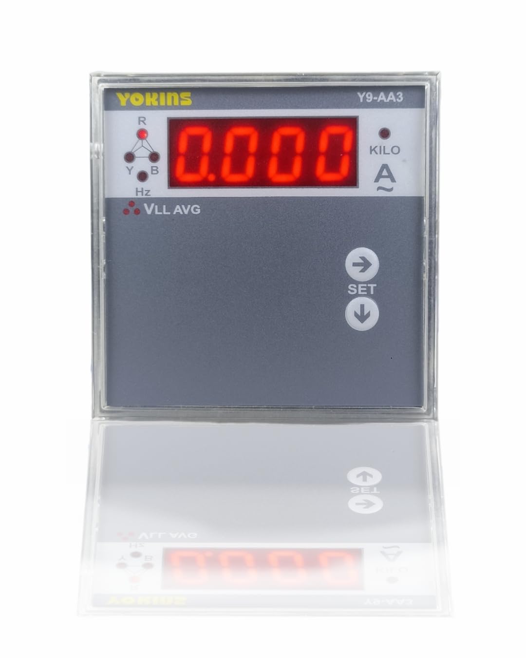 Yokins Three Phase True RMS Digital Ammeter Y9-AA3, Ac /5A (Ct Selectable) used For Three phase current measurement, comes with One year Warranty (Size 96x96) (B013WZ935C) Amazon Price History, Amazon Price Tracker