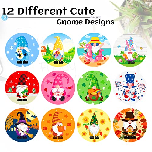 12 Pcs Holiday Gnome Badge Reels Retractable Holder Seasonal Gnome Badge Reel Clip For St Patrick's Day Easter Summer For Nurse Teacher Student Id Badges Name Cards Lanyards (Plastic) #TOP3