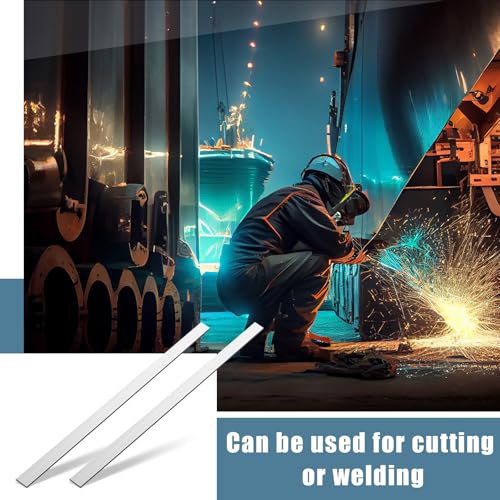 Image of Zonon 2 Pcs 6061 Aluminum Flat Bar 1 /8 Thickness x 2'' Width x 48'' Length General Purpose Plate Metal Aluminum Bar