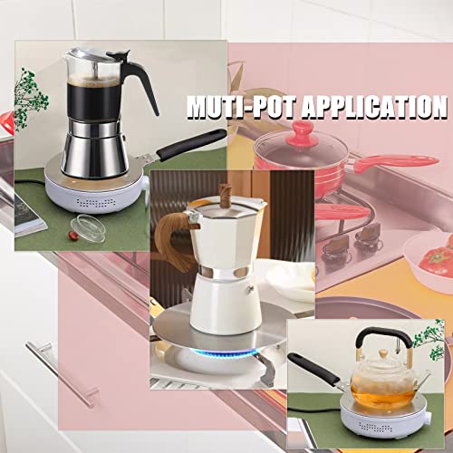 Gocoffun Placa Difusora de Calor para Fogão A Gás, Placa Adaptadora de Indução de Aço Inoxidável com