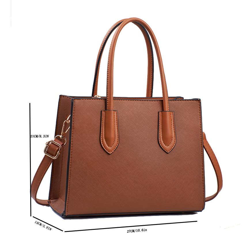 Pu Leather Tote Bag for Women Waterproof Medium Shoulder Bags With Zipper Crossbody Handbags Purses3