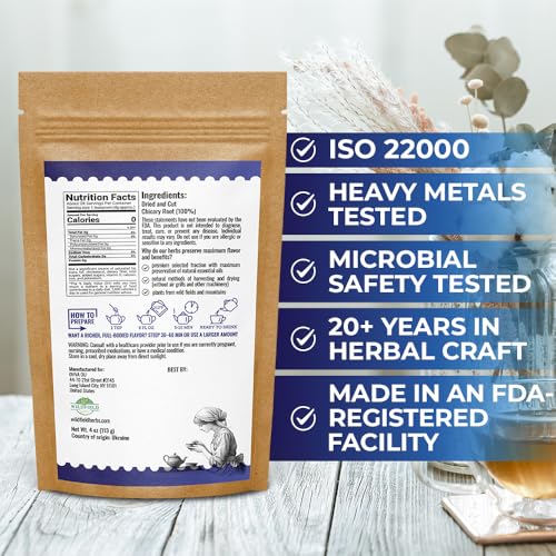 Image of 4 oz. Tea Chicory Root Tea Herbal (Cichorium Intybus) - 113g Сhickory Root Herb Achicoria