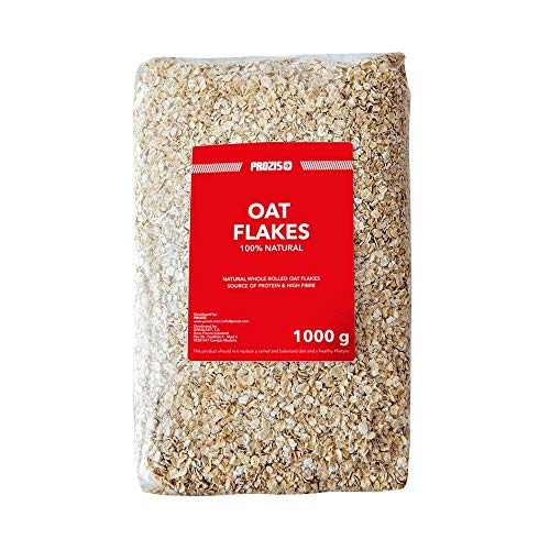 Prozis 100% Natural Whole Oat Flakes 1kg - Cereales Repletos de Proteína, Hidratos de Carbono de Primera Calidad y Fibra Saciante - Apto para Vegetarianos y Veganos - 41 Dosis