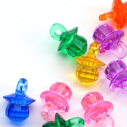 Entervending Gemme acriliche - Anelli di diamanti acrilici - riempitivo per vasi - Pietre preziose in plastica di colori assortiti - 300,5 g - Cristalli da spargere per la tavola - Gioielli per
