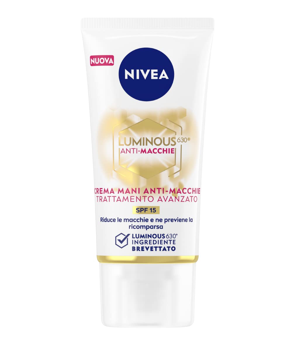 NIVEA Luminous630 Hand Cream for Daily Use, Lightweight Nourishing Hand Care Cream in 50 ml Tube, Skin Comfort Formula for Everyday Protection and Softness, Suitable for All Skin Types