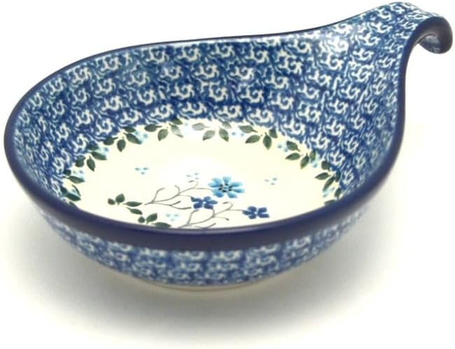 Polish Pottery Spoon/Ladle Rest - Georgia Blue