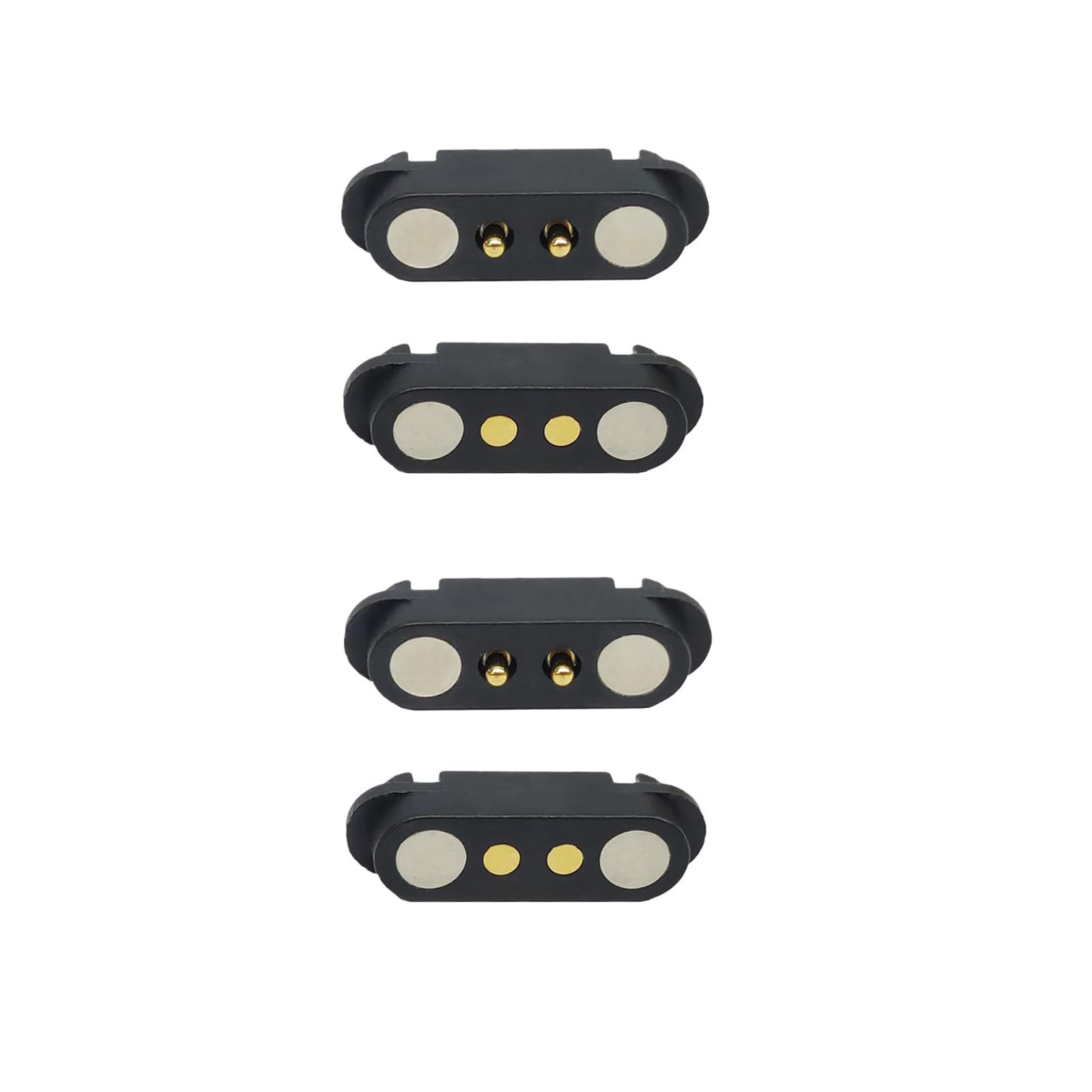 2 Pair Magnetic Pogo Pin Connector, 2/3/4/5/7/8P 2A Pogopin Magnetic Connector Male Female 2.54/2.5 MM DC Power Socket DC Power Charge Probe Connector (2P)