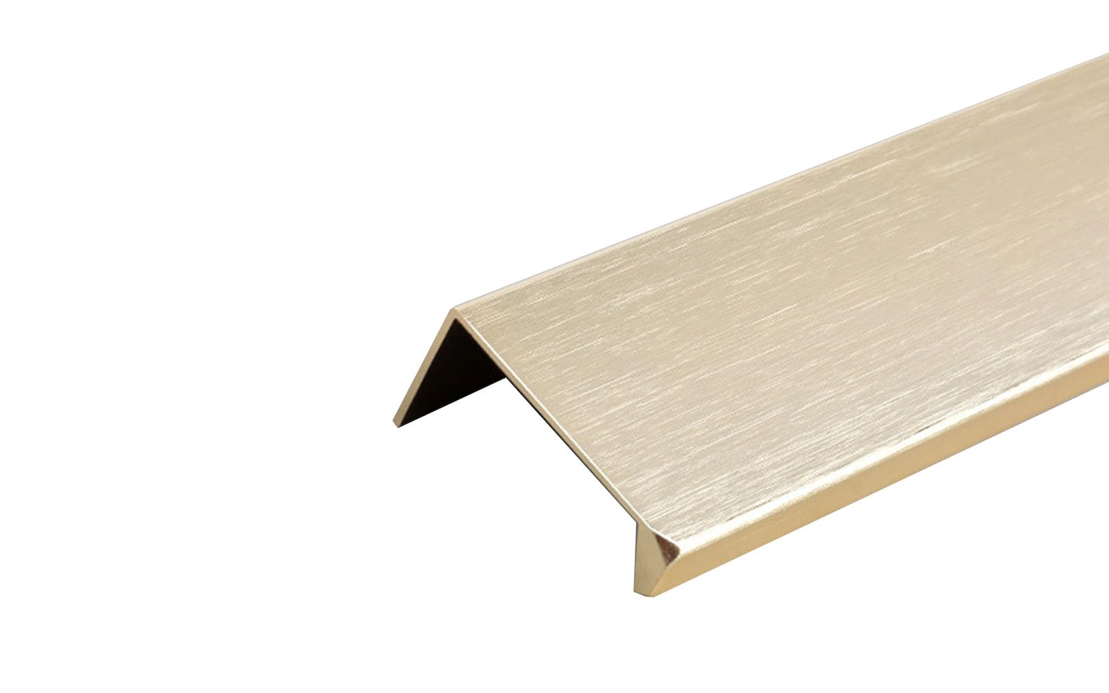 Railrideauhome Brushed Gold Invisible Aluminium Cabinet Handle, Concealed Design For Cupboards, Drawers, Kitchen, Wardrobe, Pack Of 2 (, 80Mm)
