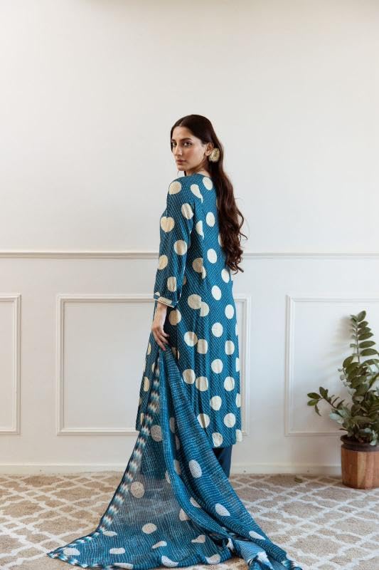 Ensemble kurta en pur coton de qualité supérieure avec pantalon