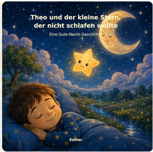 Theo und der kleine Stern, der nicht einschlafen wollte (German Edition)