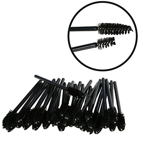 100 Pack Disposable Eyelash Mascara Brushes Wands Applicator Makeup Brush For Upper and Lower Lashes or Brows