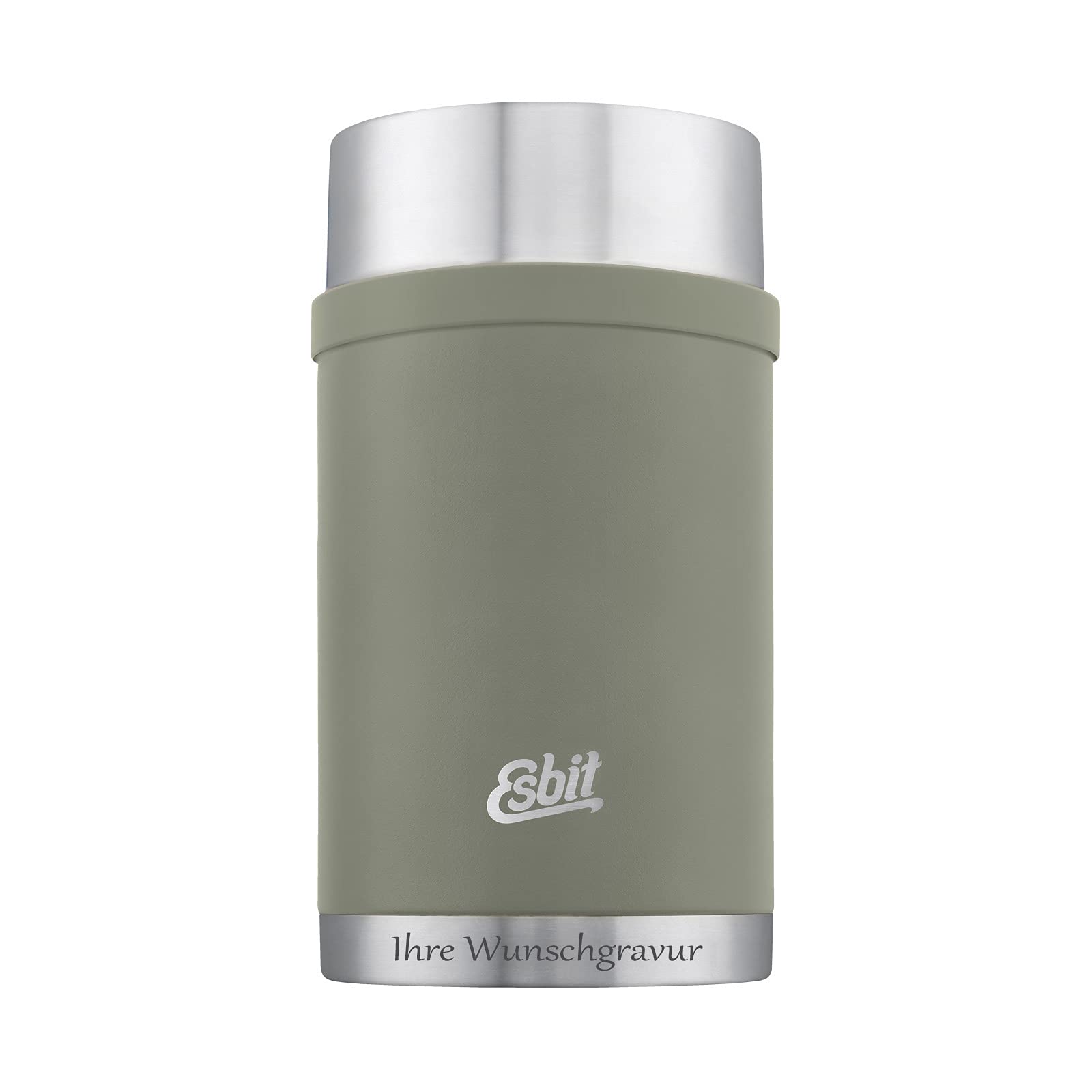Esbit Sculptor Thermobehälter für Essen, mit personalisierter Gravur, Edelstahl, BPA-Frei, Schwarz, Silber &mehr, 500ml, 750ml & 1000ml, Speisegefäß für warme und kalte Speisen, für Suppen und Salate