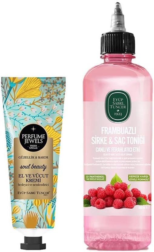 Eyüp Sabri Tuncer Frambuazlı Sirke & Saç Toniği ve El ve Vücut Kremi Soul Beauty