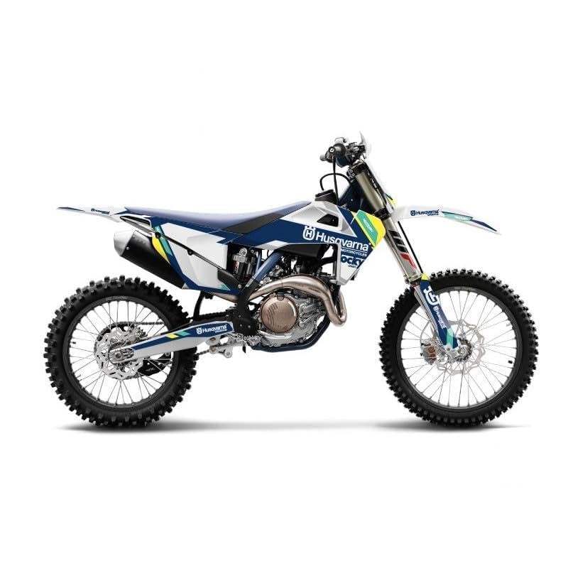 Kit déco moto cross Kutvek Rocky bleu pour Husqvarna FC 350