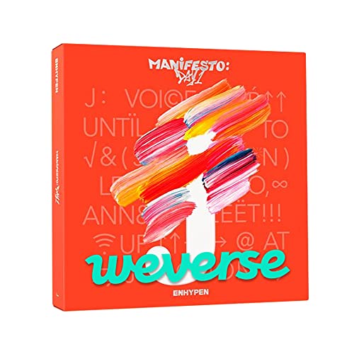 DREAMUS [ Weverse ] ENHYPEN - MANIFESTO : DAY 1 ENGENE version album incl. Enhypen photocard set, decorative sticker (J Ver.)