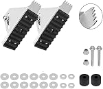 Shoe kit for Extension Ladders, Aluminium Extension Ladder, Extension Ladder Parts for D1200-1Series Mk15 and Mk16 Steel Ladder Anti-Skid Feet Set Safe Ladder Replacement Feet Ladder Accessories,23pcs