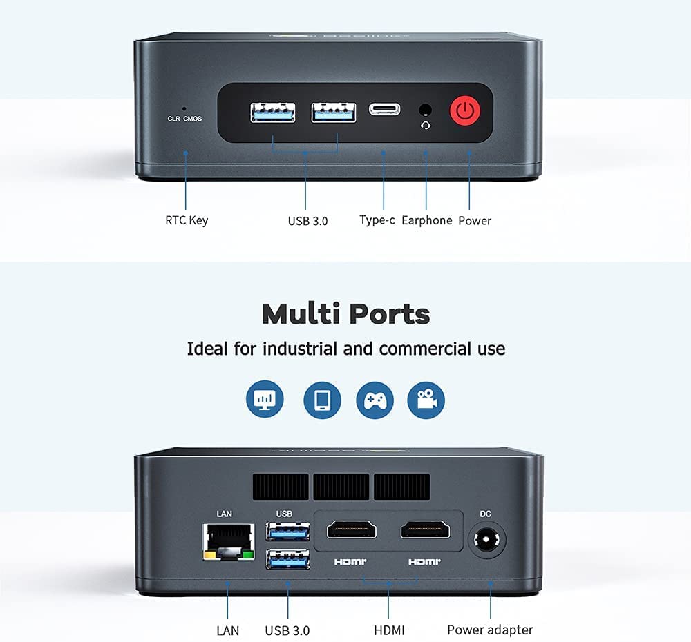 Beelink U59 Mini PC energooszczędny, Windows 11 Pro, Intel