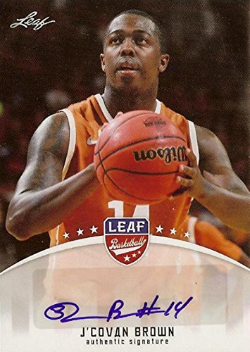 Sports Memorabilia Autograph Warehouse 244321 JCovan Brown Autographed Basketball Card - Texas at Austin 2012 Leaf - No. BA-JC8