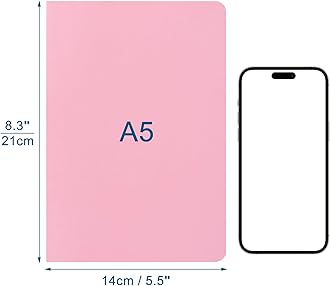 ZCZN A5 Lined Notebooks, 12-Pack, 60 Pages Each, Soft Cover Note Pads Set, 12 Mixed Colours - Ideal for School, Study, Note-Taking