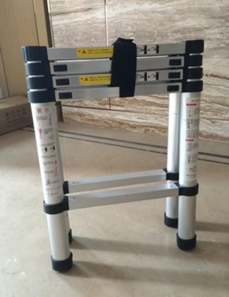OKUOKA Telescopic Extendable Ladder Ladder Aluminum Alloy Telescopic Ladder Ladders Home Attic Staircase Bilateral Ladder Engineering 1.4M Interesting Life