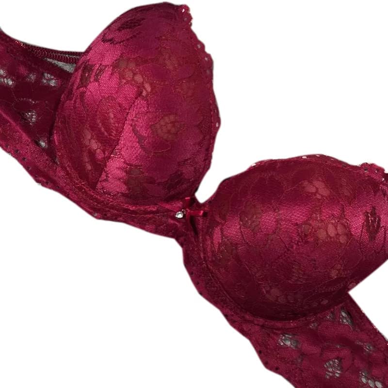 Image of Women's Bra Panty Set Lace Push Up Underwired Solid Lingerie Set Bikini Set for Women Lingerie Set for Women