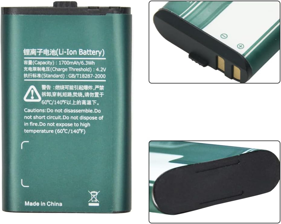 2 Pack HYT BL1715 BL1101 Replacement Li-ion Battery for Hytera HYT TC-320 TC320 Battery