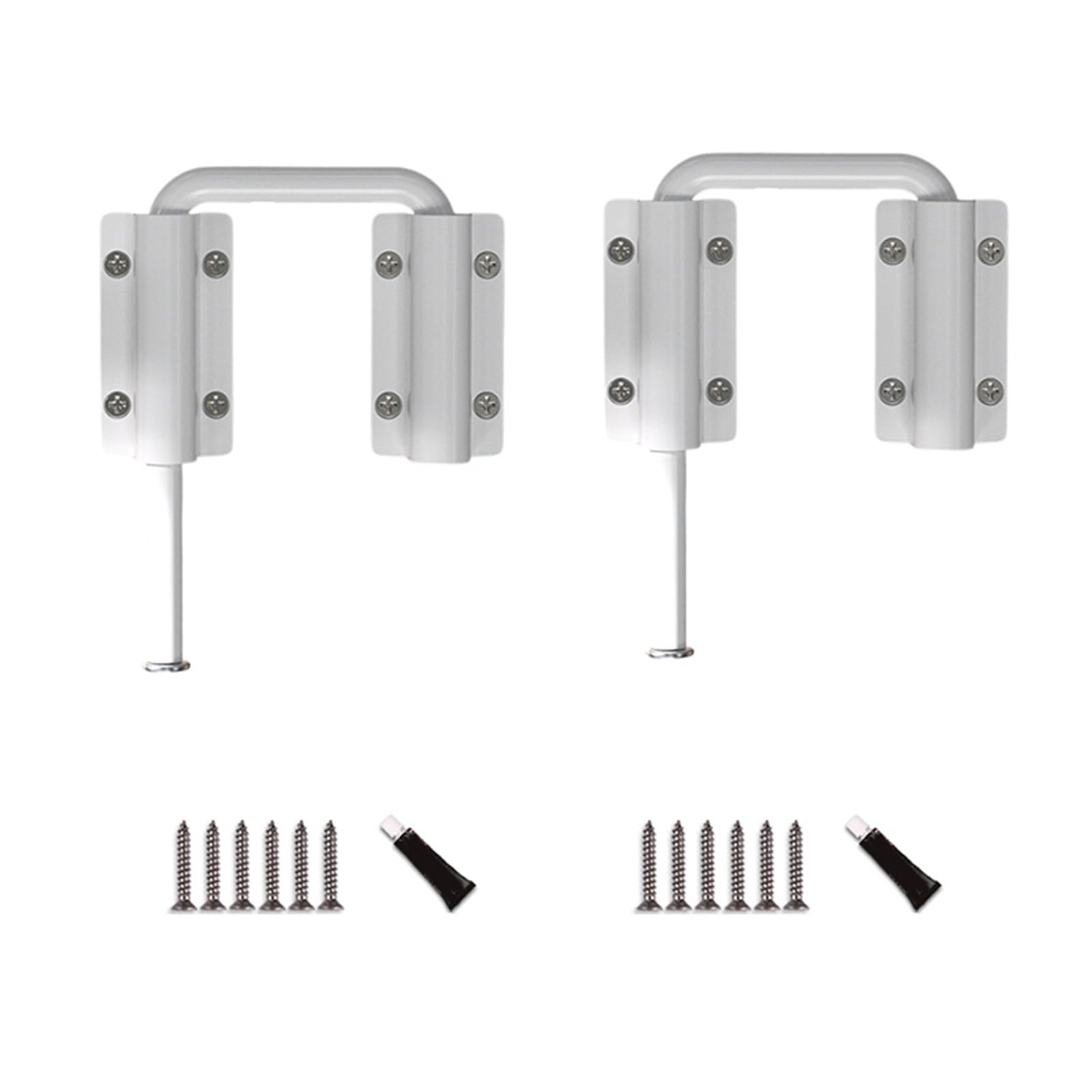 2 Rustproof Thickened Door Pins, Adjustable Positioning Hardware for Home/Cabinets Door Fastener