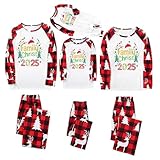 Pijamas de Navidad a juego para la familia, renos, Feliz Navidad, mamá y yo, conjuntos de pijamas a juego, pijamas cálidos, mamelucos, ropa de dormir de Papá Noel, Navidad, ciervo, divertido para mamá