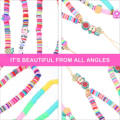 Abaodam 3 Stks Telefoon Kralen Lanyard Handgemaakte Craft Kleurrijke Smartphone ID Badge Polsband Camera Sleutelhanger… - Image 5